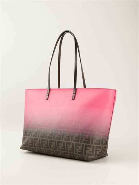 fendi zucca tote pink|fendi zucca tote bag vintage.